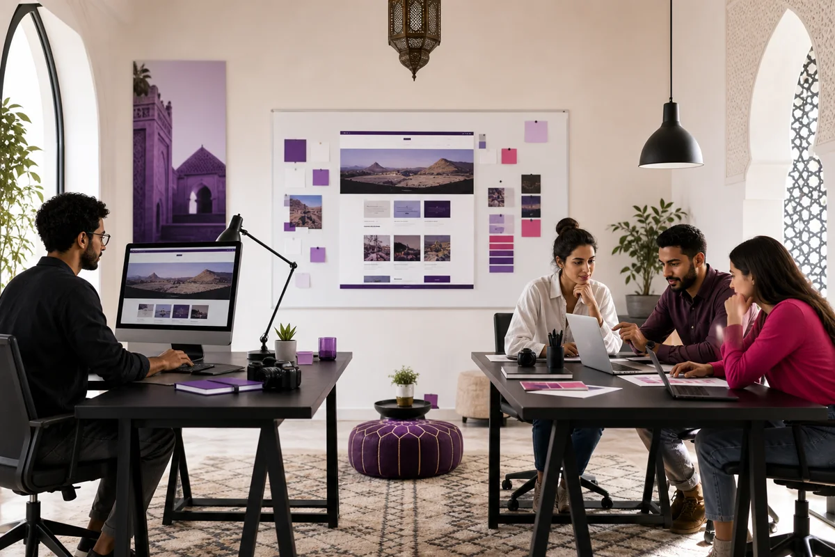 Comparaison entre le poste d'un freelance web et l'équipe coordonnée d'une agence au Maroc